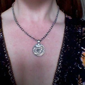 Vintage Coin Charm Necklace